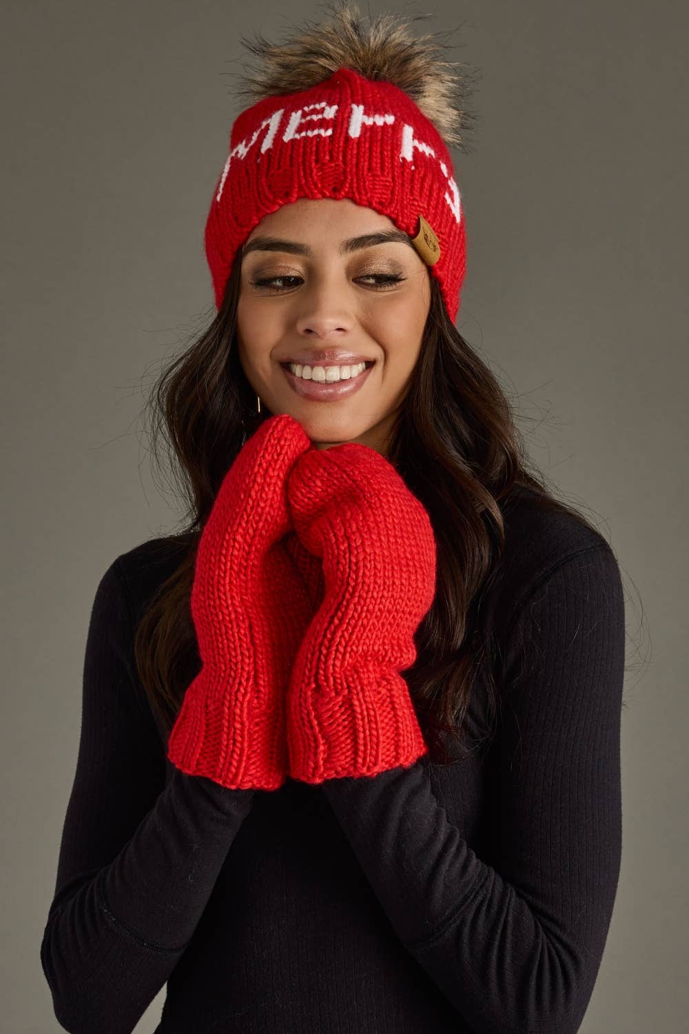 The Everyday Red Essential Mittens