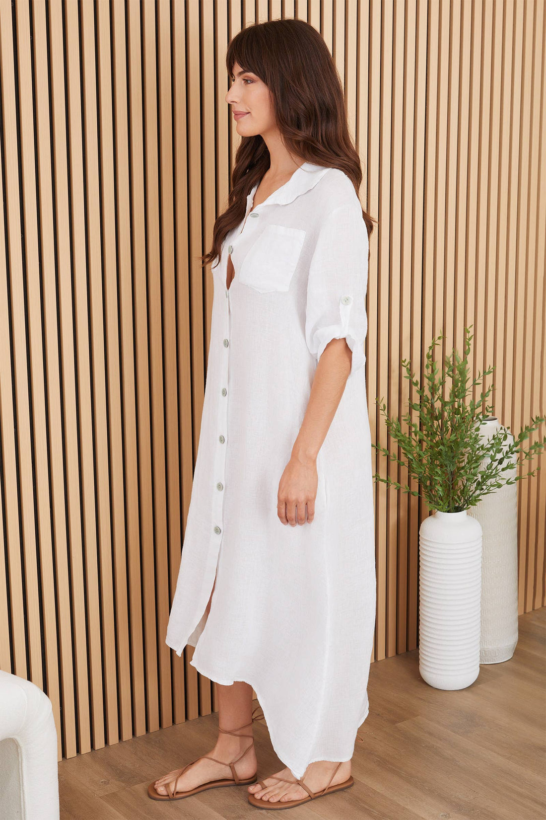 Linen Pocket Dress