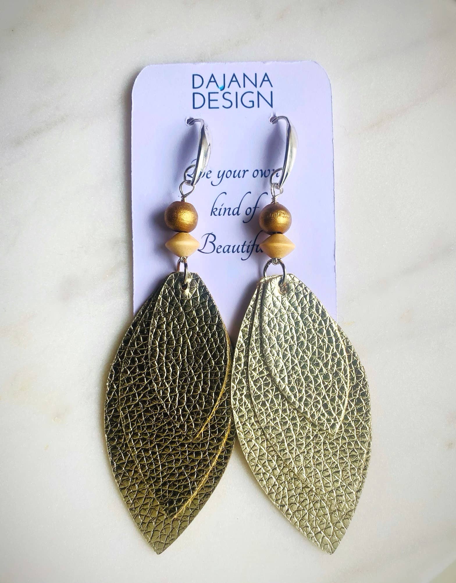 Layered Leaf Earrings