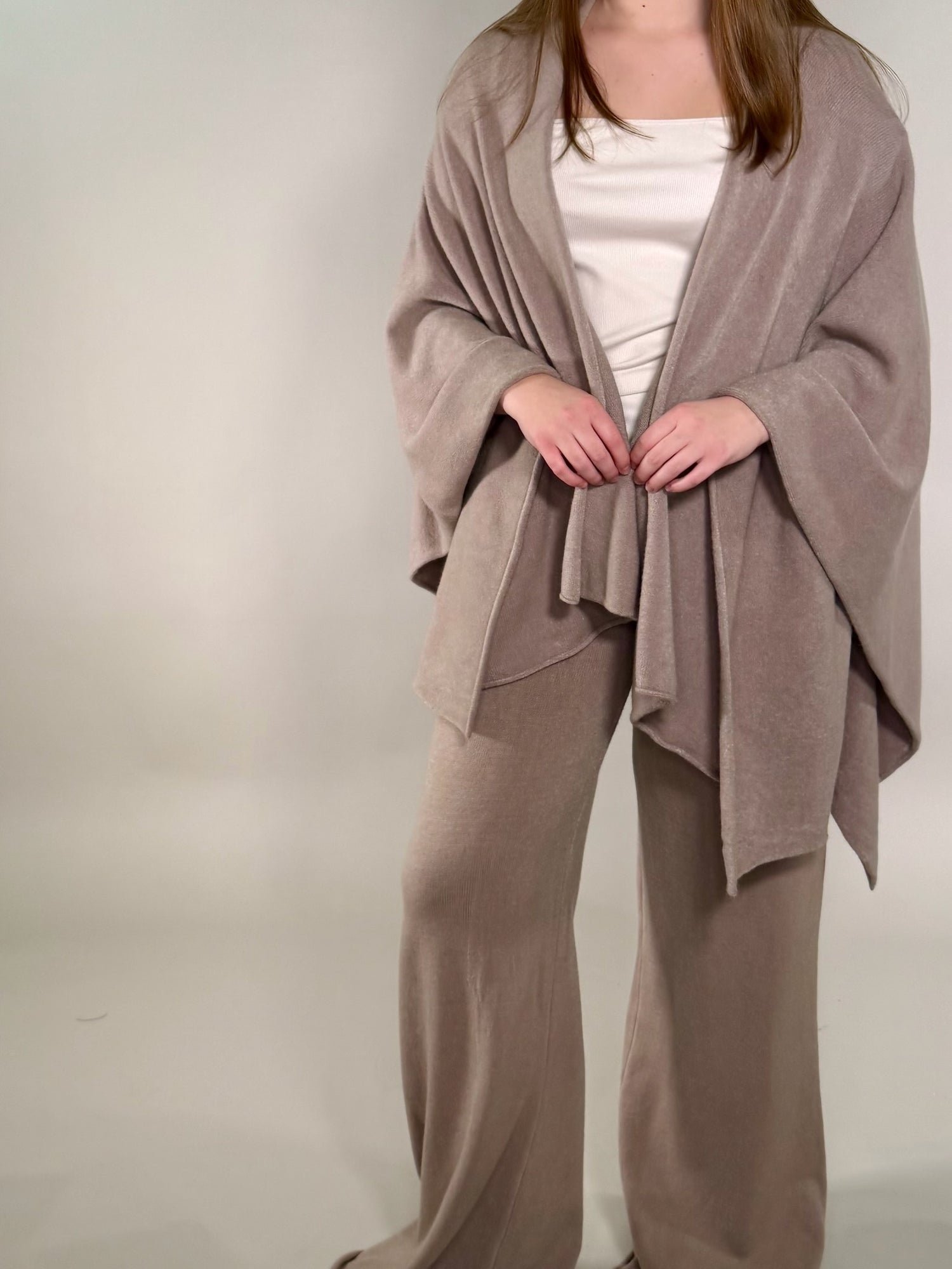 Knit Dolman Open Cardigan