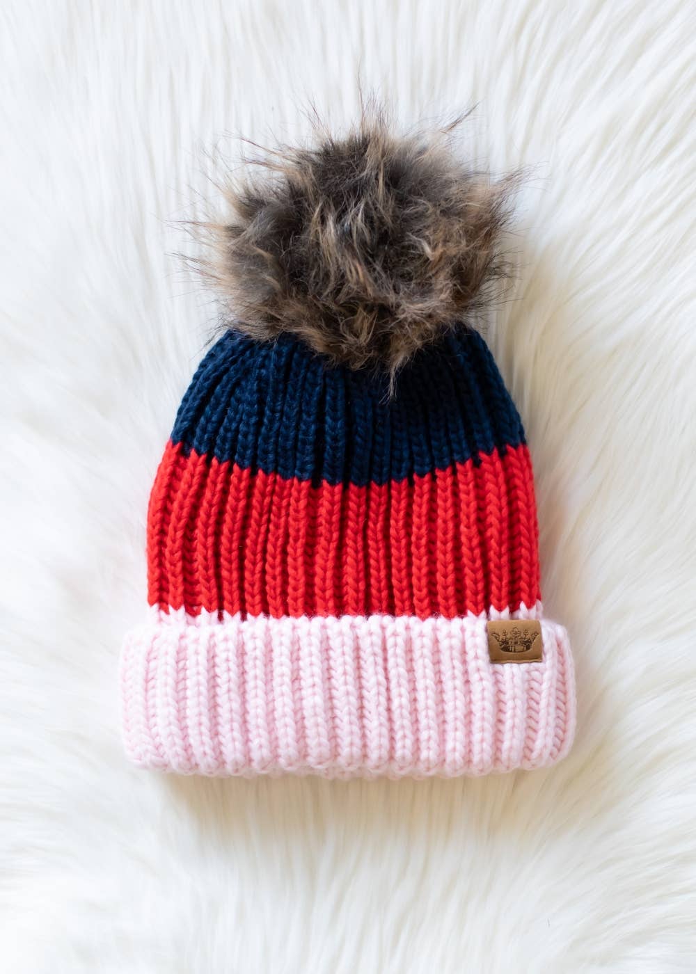 Spirit Stripe Pom Beanie