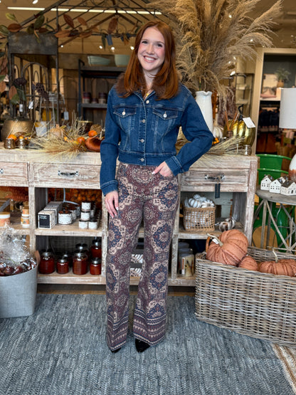 High-Rise Wide Leg Tapestry Pant | Dear John Fiona