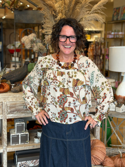 Tabby Tree of Life Blouse