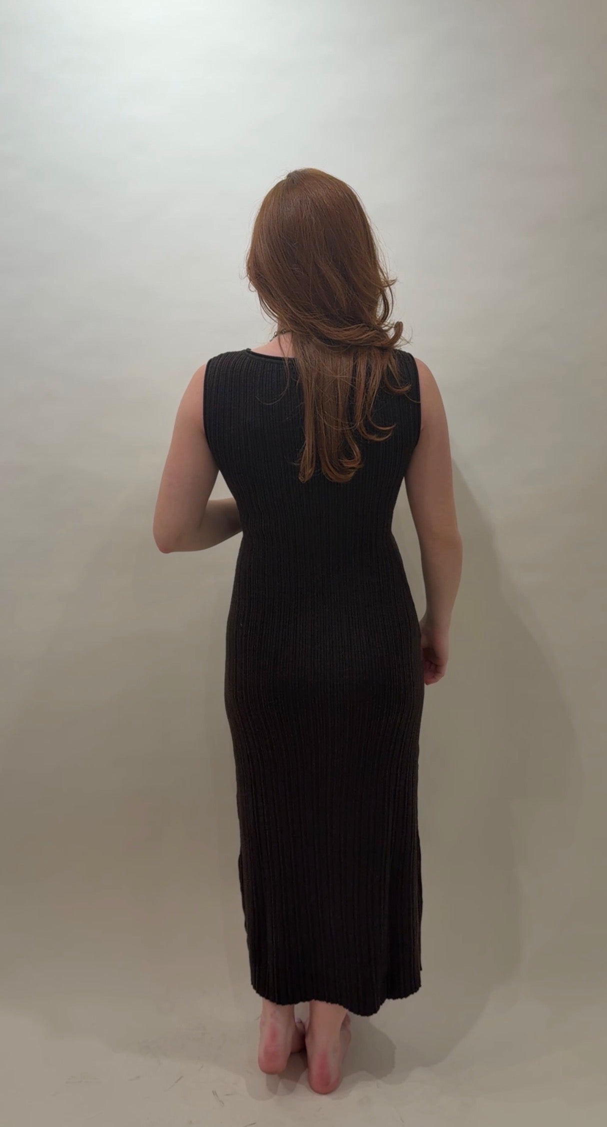 Ribbed Sweater Knit Maxi Dress