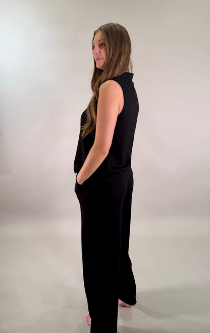 The Front-Seam Wide Leg Trouser