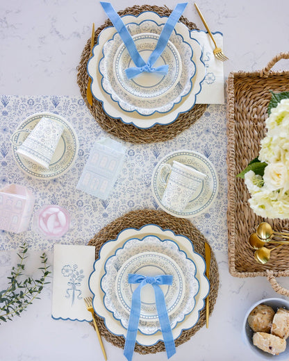 Pembroke Floral 7&quot; Paper Dessert Plate