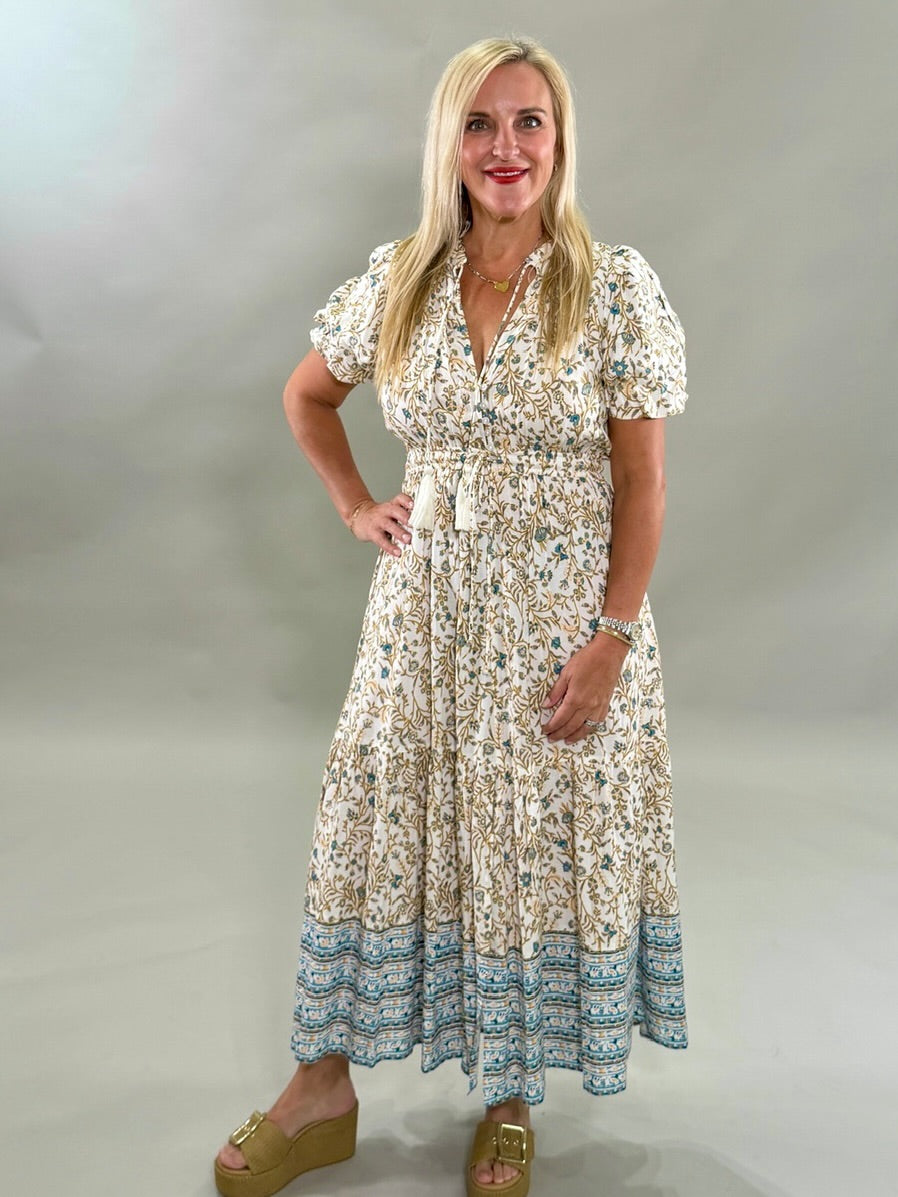 Artisan Block-Print Maxi