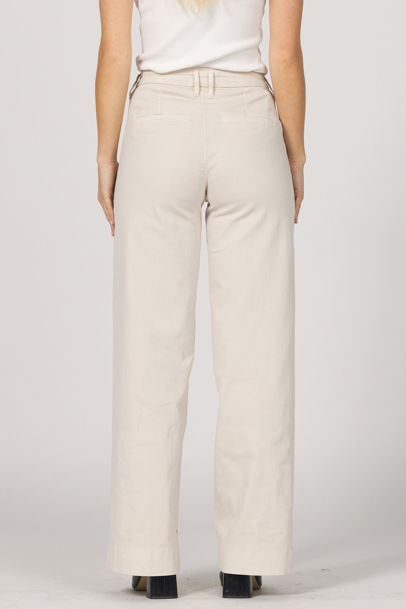 Sophisticated High-Rise Wide-Leg Trouser | Dear John Brandy