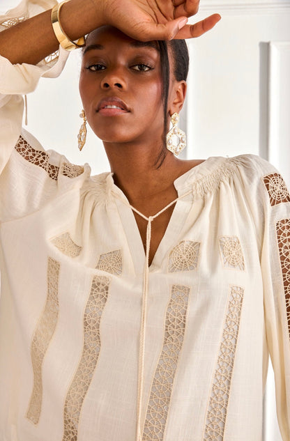Ivory Heirloom Blouse