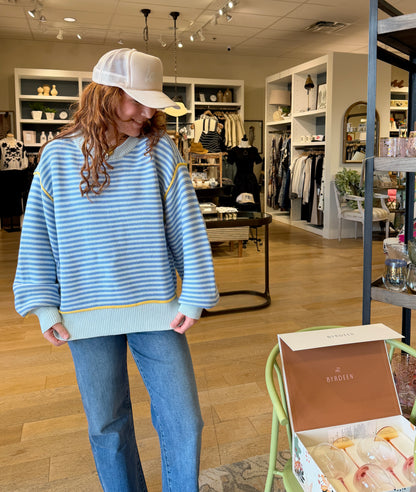 Coastal Stripe Oversize Sweater