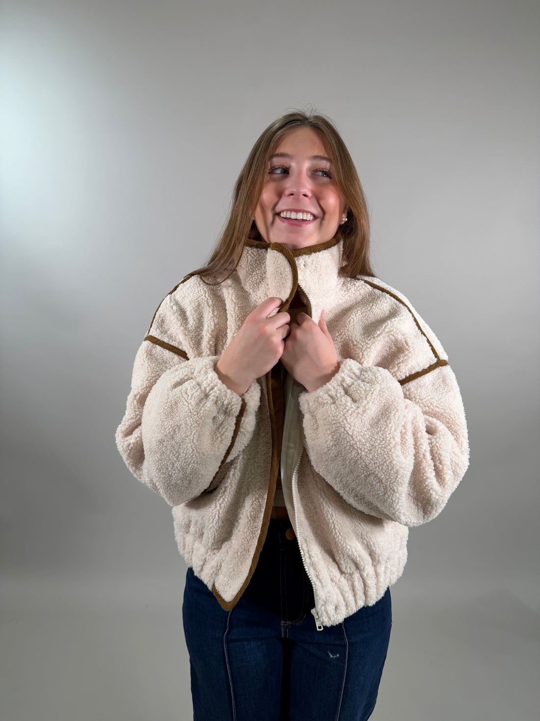 Cozy Sherpa Bomber Jacket