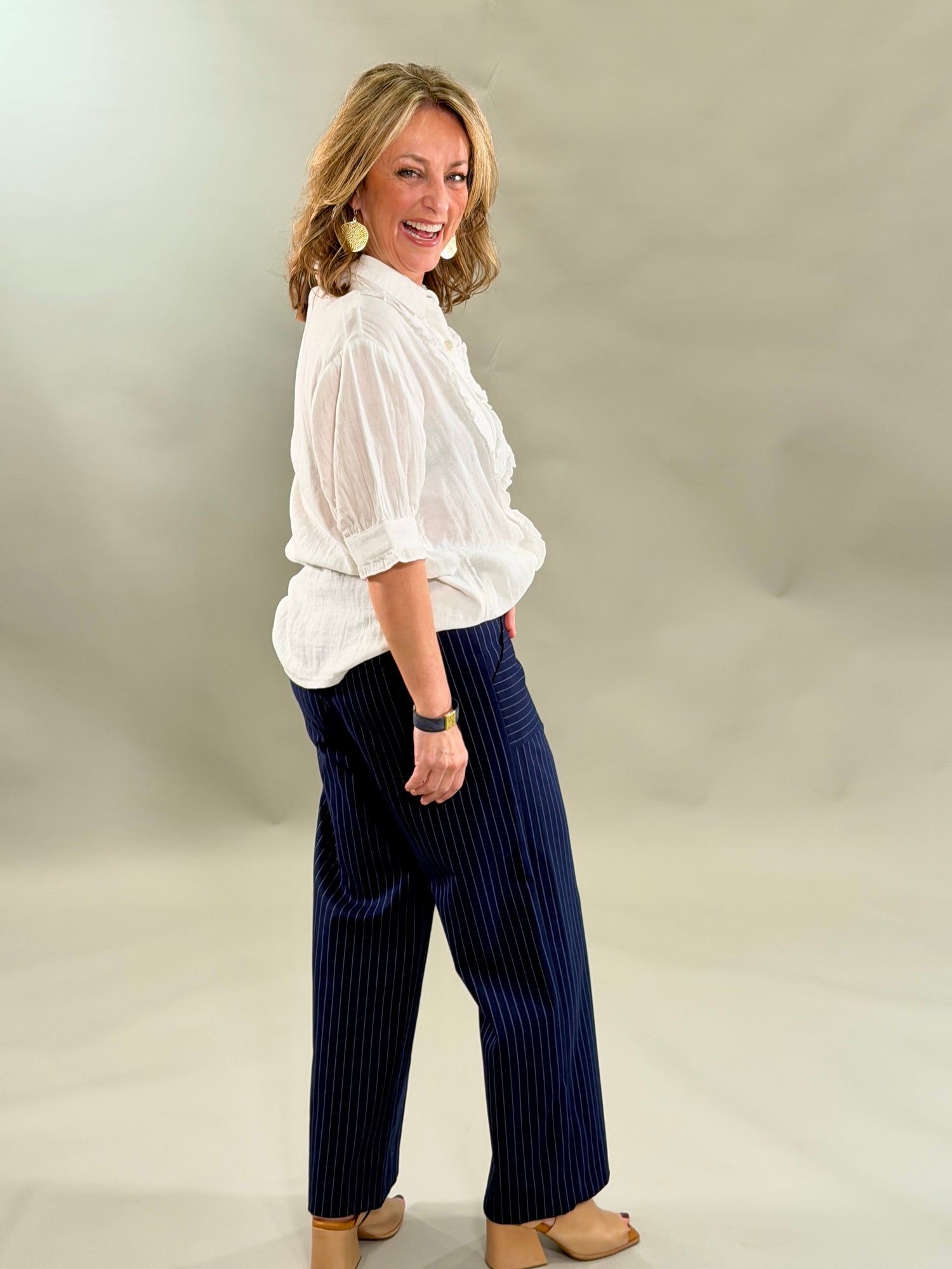 Tuxedo Gauze Shirt