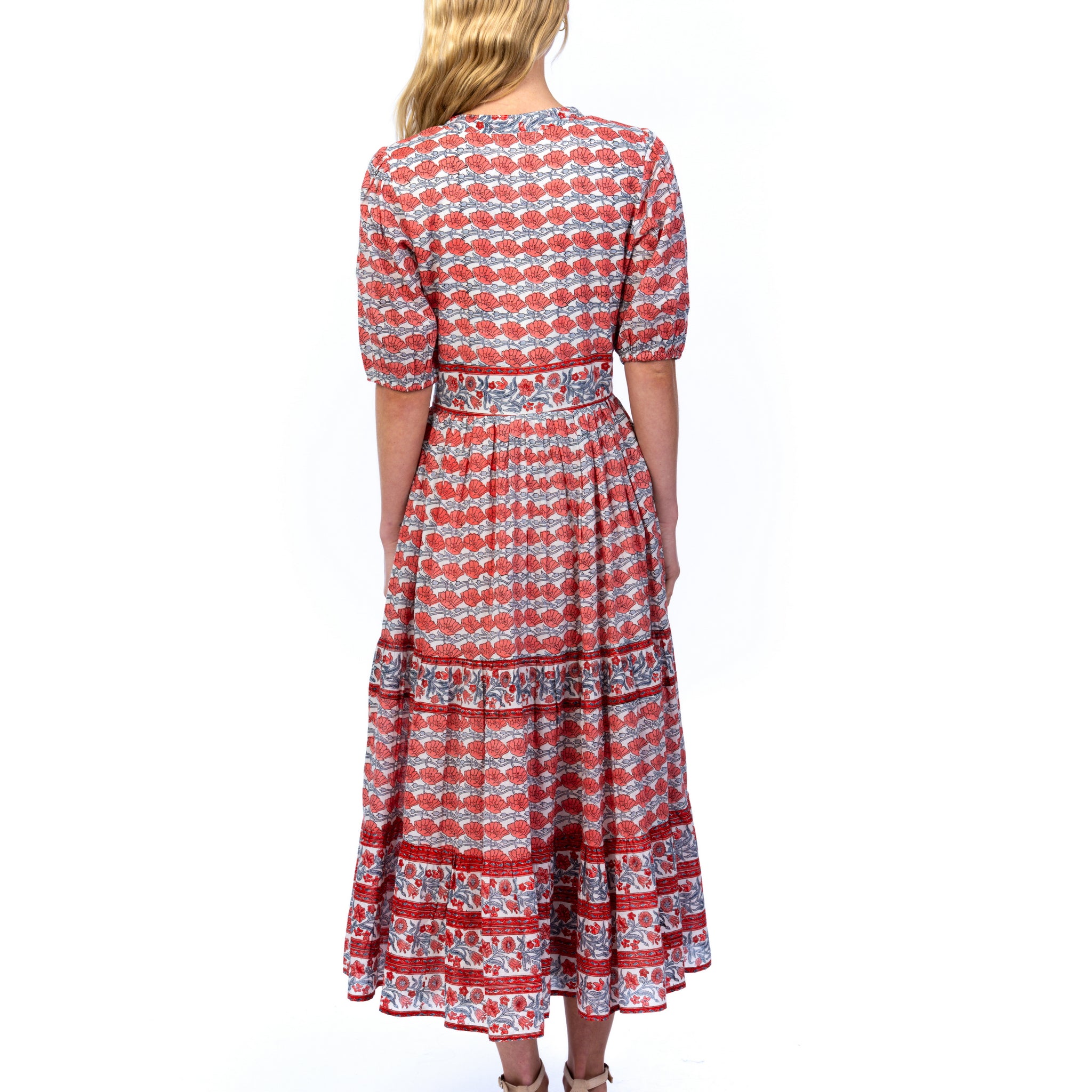 Rose Tiered Maxi Dress