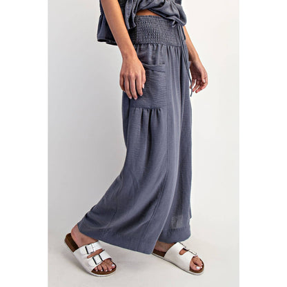Baggy Wide Leg Cropped Pants