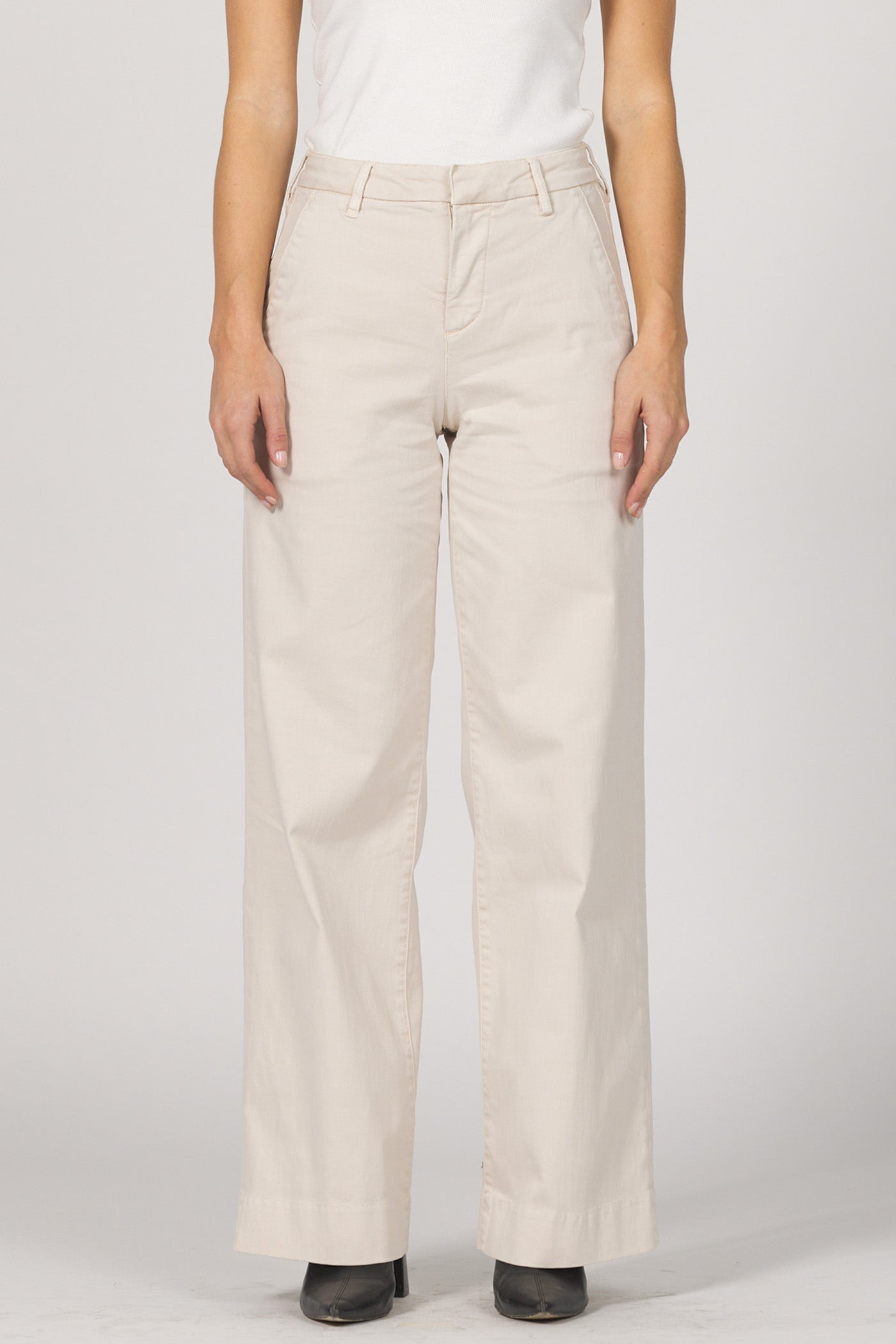 Sophisticated High-Rise Wide-Leg Trouser | Dear John Brandy