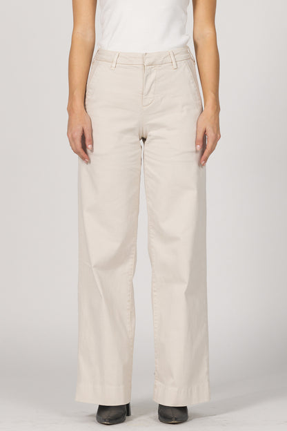 Sophisticated High-Rise Wide-Leg Trouser | Dear John Brandy
