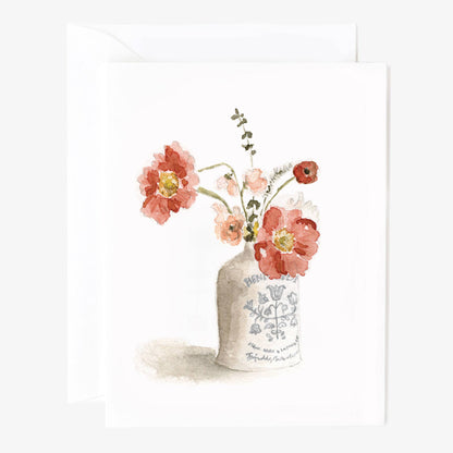Vintage bouquet notecards