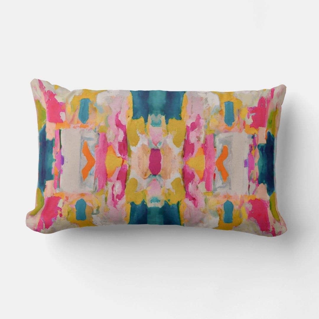 Eva Abstract Modern Art Throw Pillow
