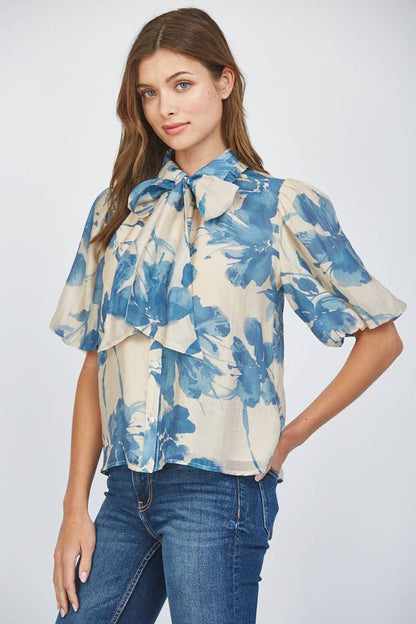 Romantic Lantern Sleeve Blouse