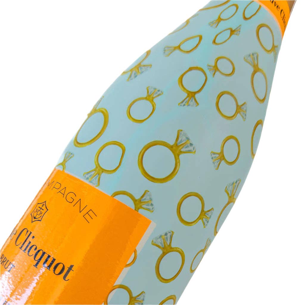 Blue Engagement Ring - Champagne Collection