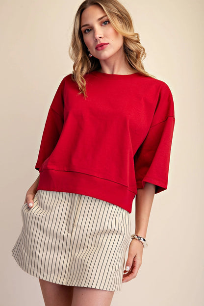 Relaxed Crewneck Top