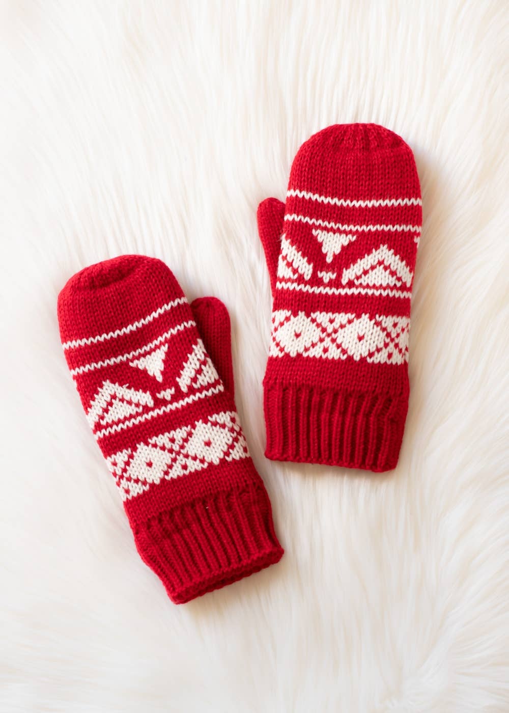The Fireside Nordic Mittens