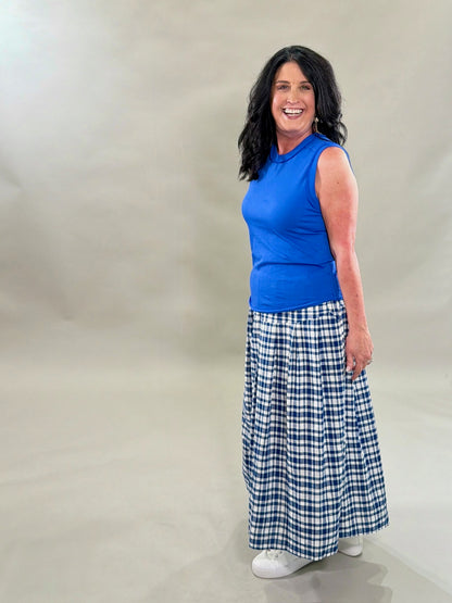 Raw Edge Sleeveless Top