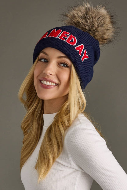 Game Day Pom Beanie