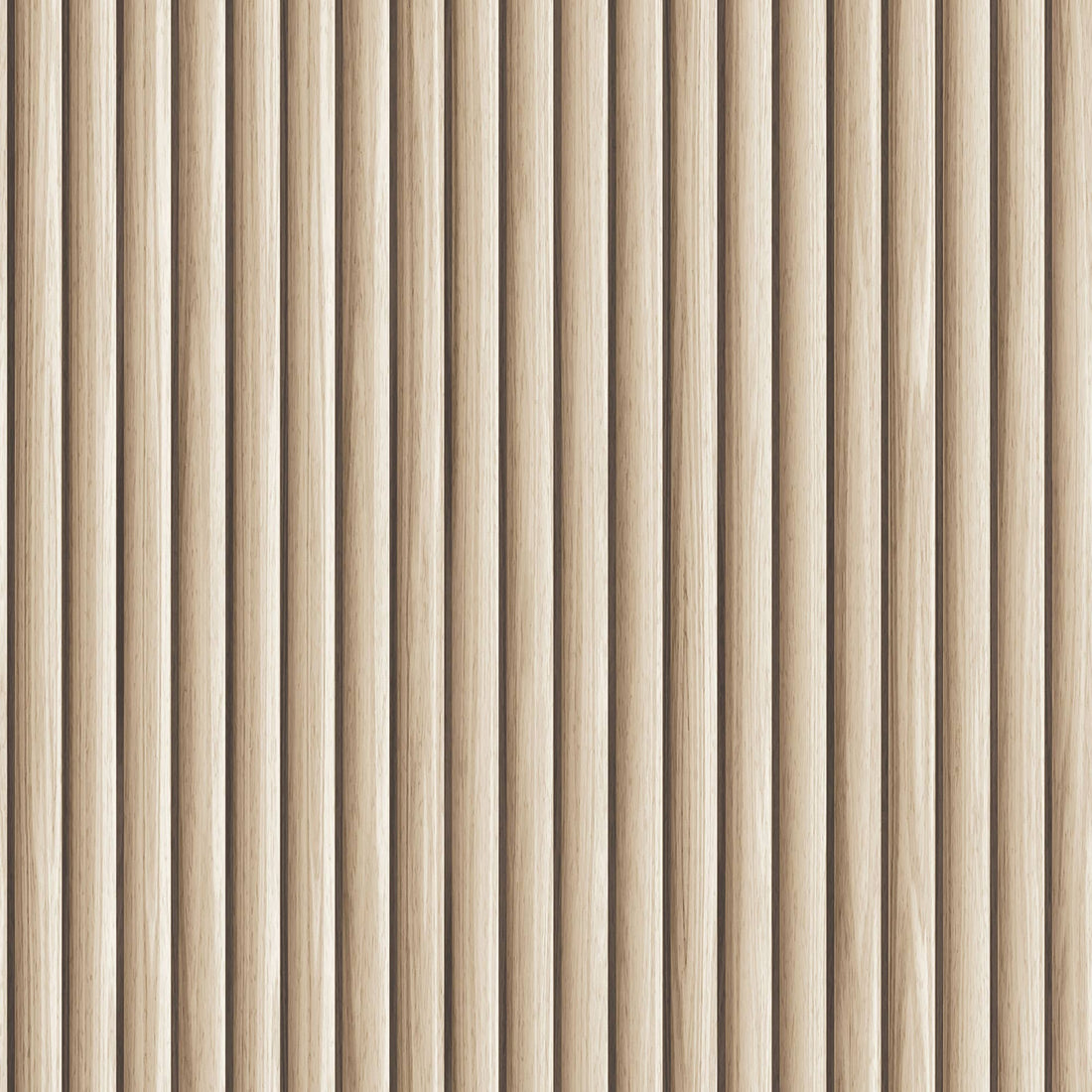 Reeded Wood Peel and Stick Wallpaper, 28 sq. ft.