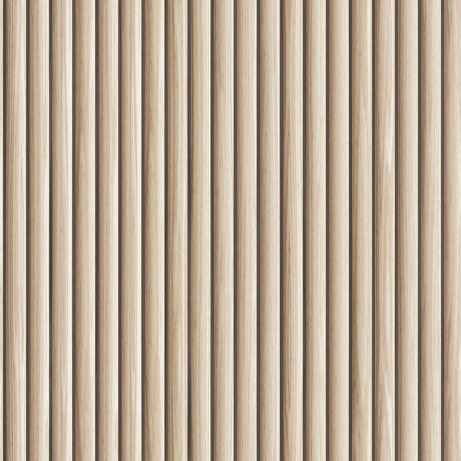 Reeded Wood Peel and Stick Wallpaper, 28 sq. ft.