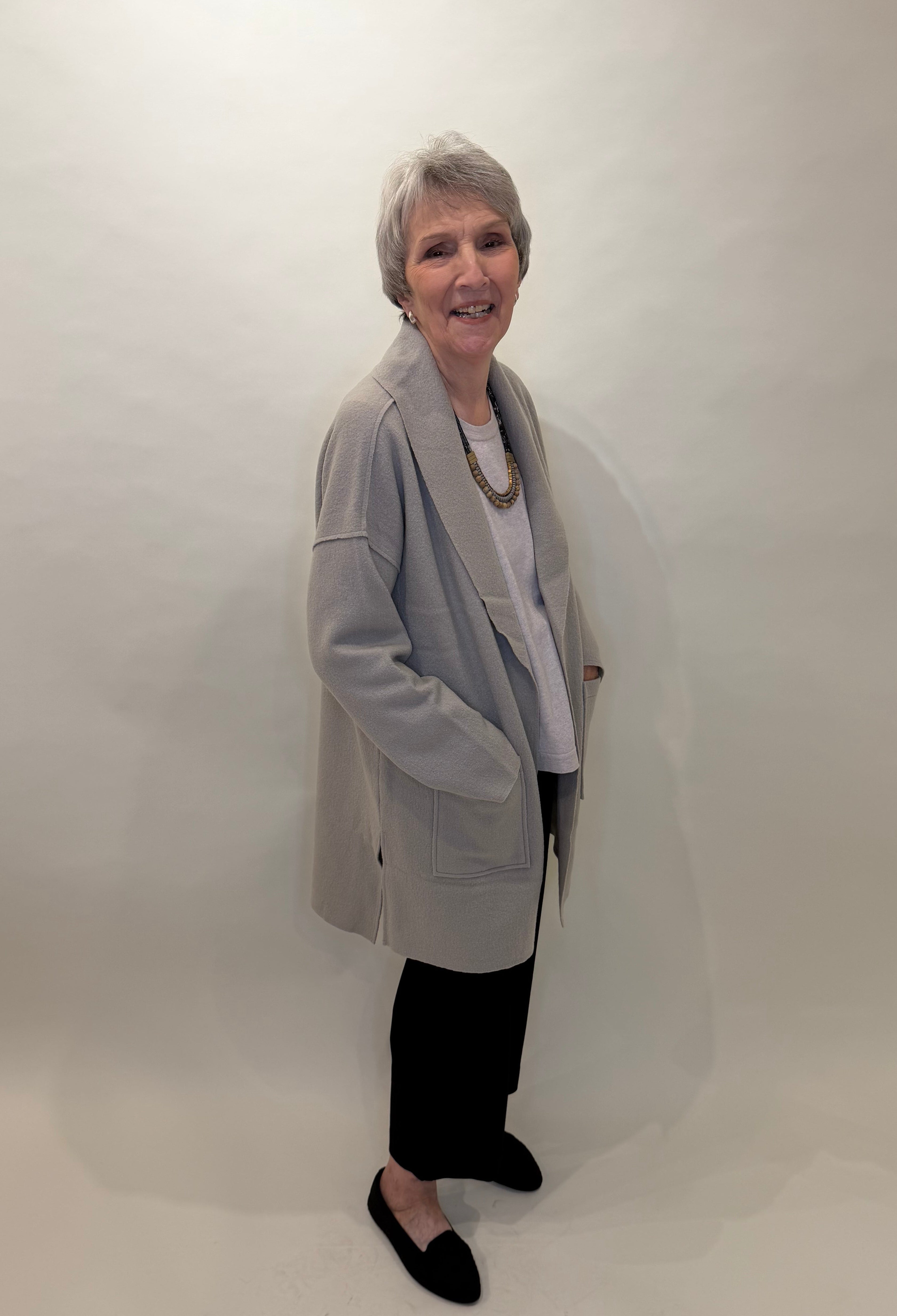 Boiled Wool Around Town Car Coat