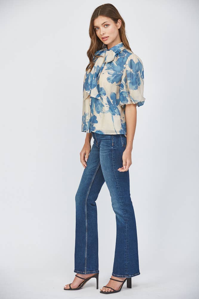 Romantic Lantern Sleeve Blouse