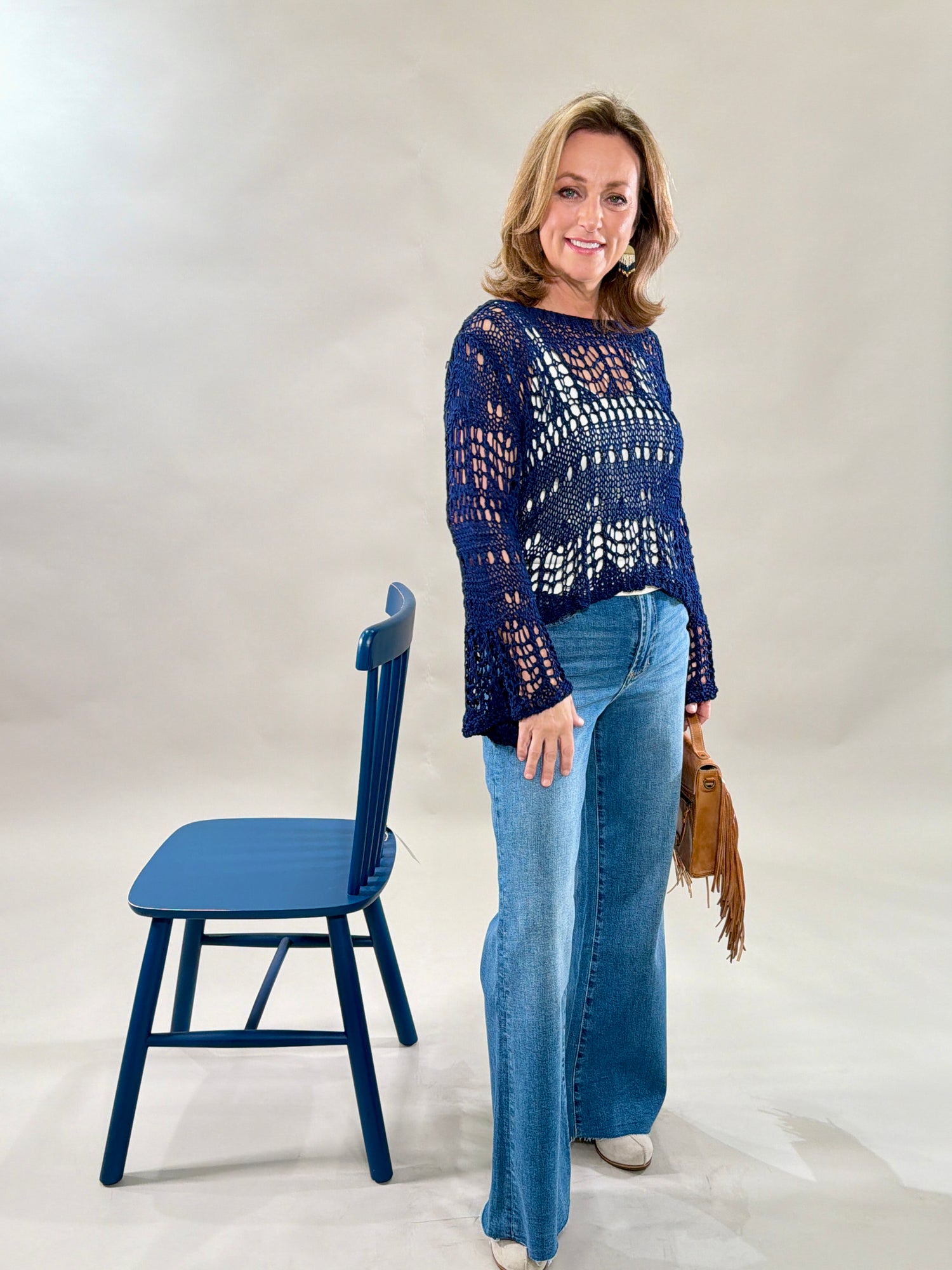 Crochet Long Sleeve Top