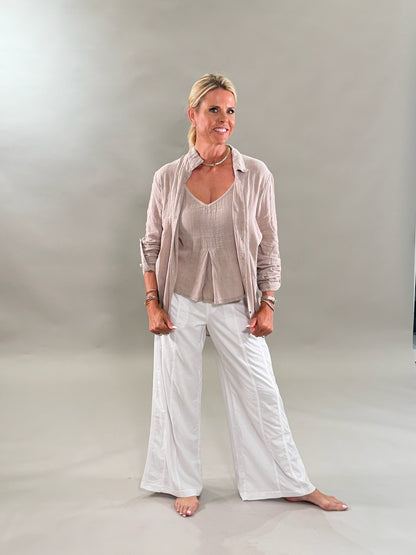 Relaxed Wide Leg Pant
