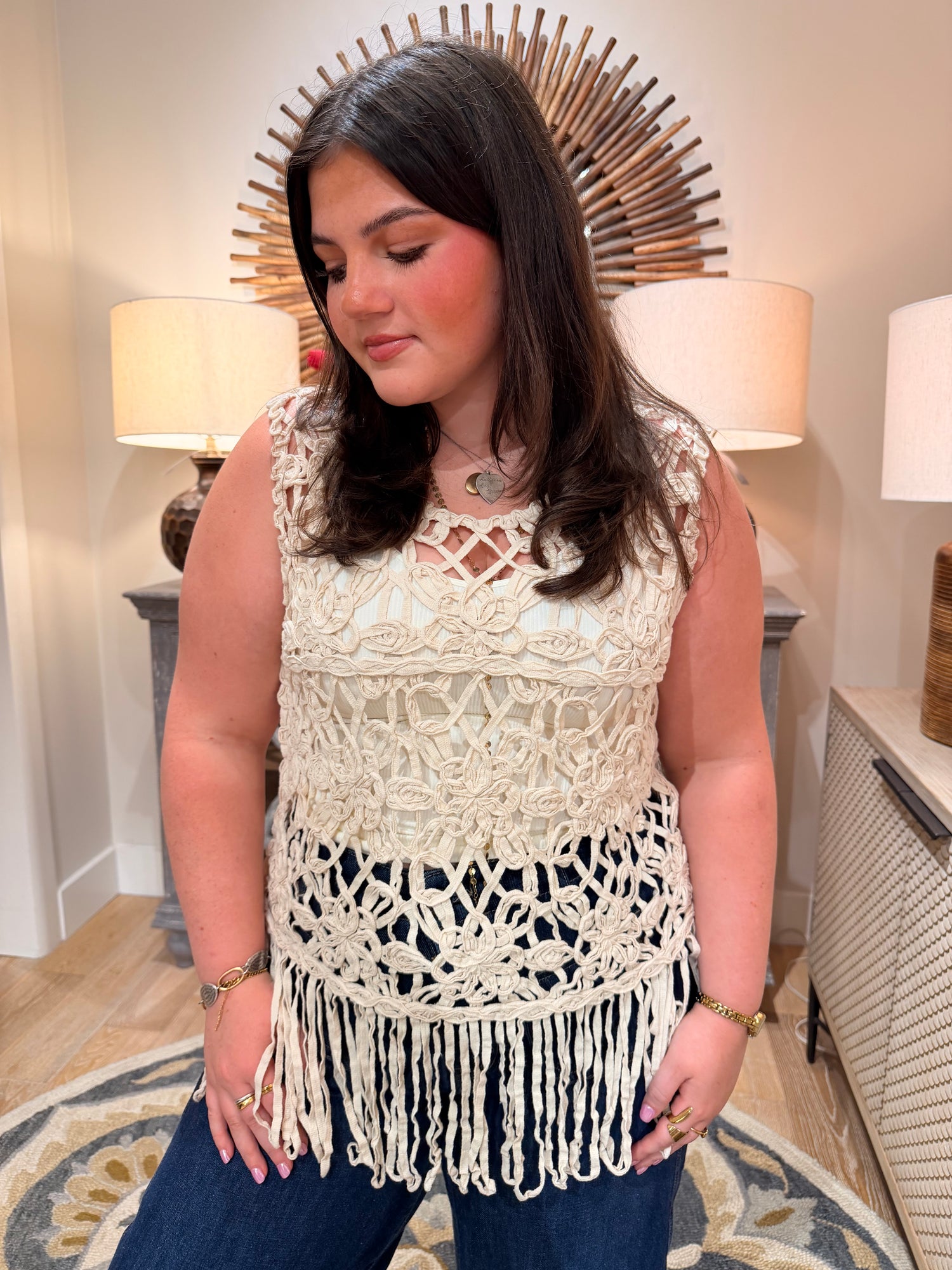 Crochet Fringe Vest
