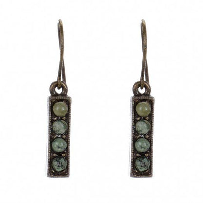 Small Rectangle Drop Earrings