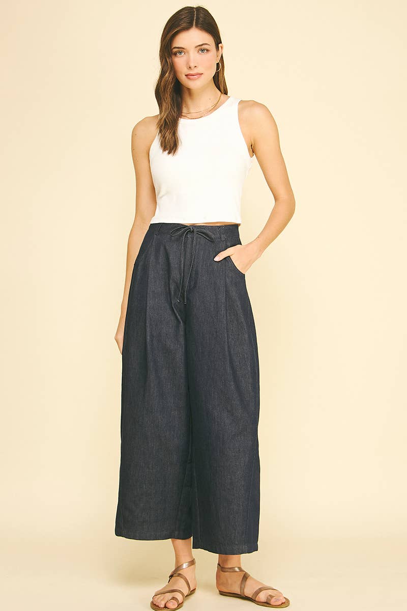 High Waist Barrel Dark Jean