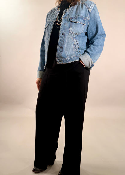 The Front-Seam Wide Leg Trouser