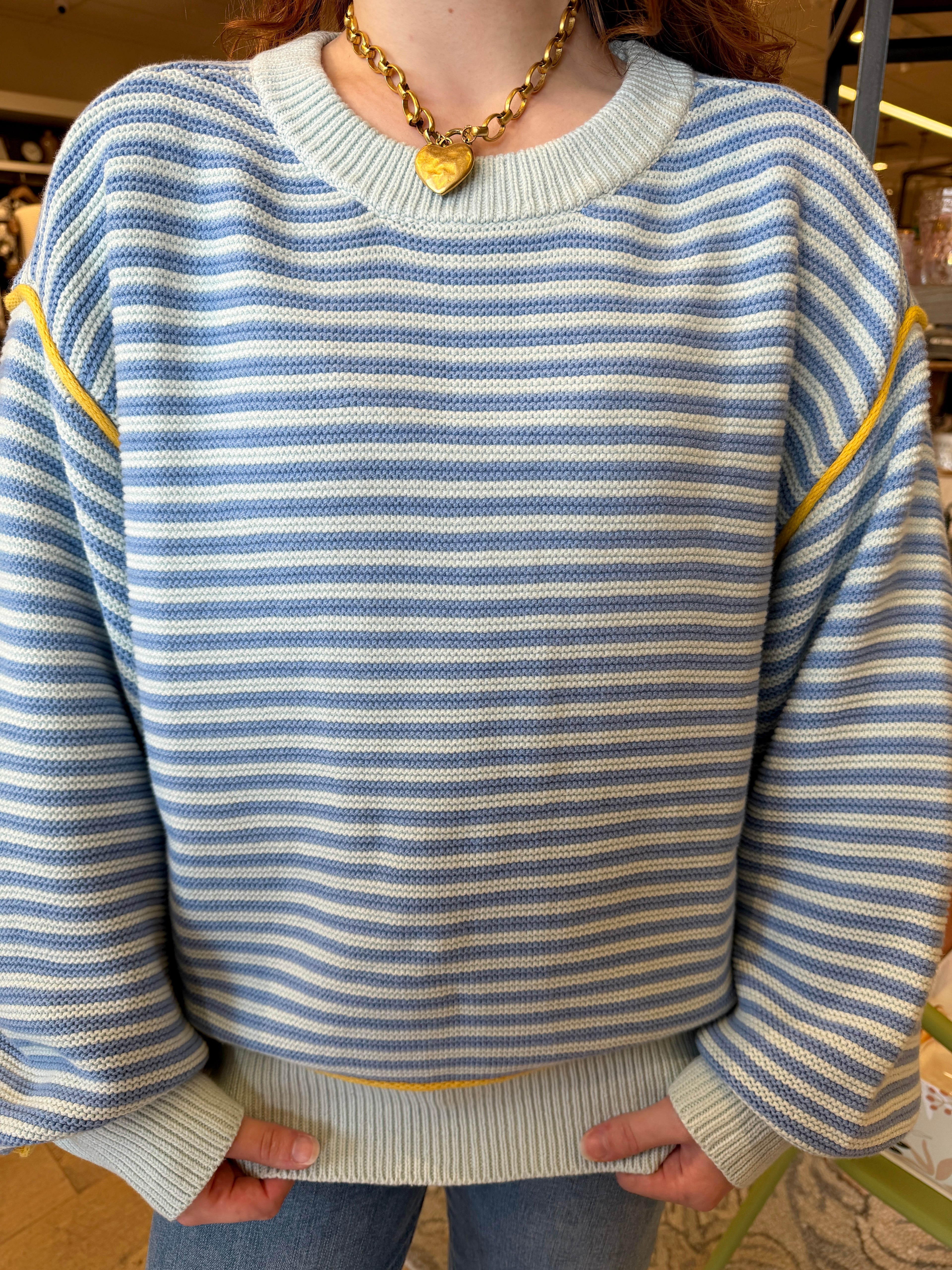 Coastal Stripe Oversize Sweater