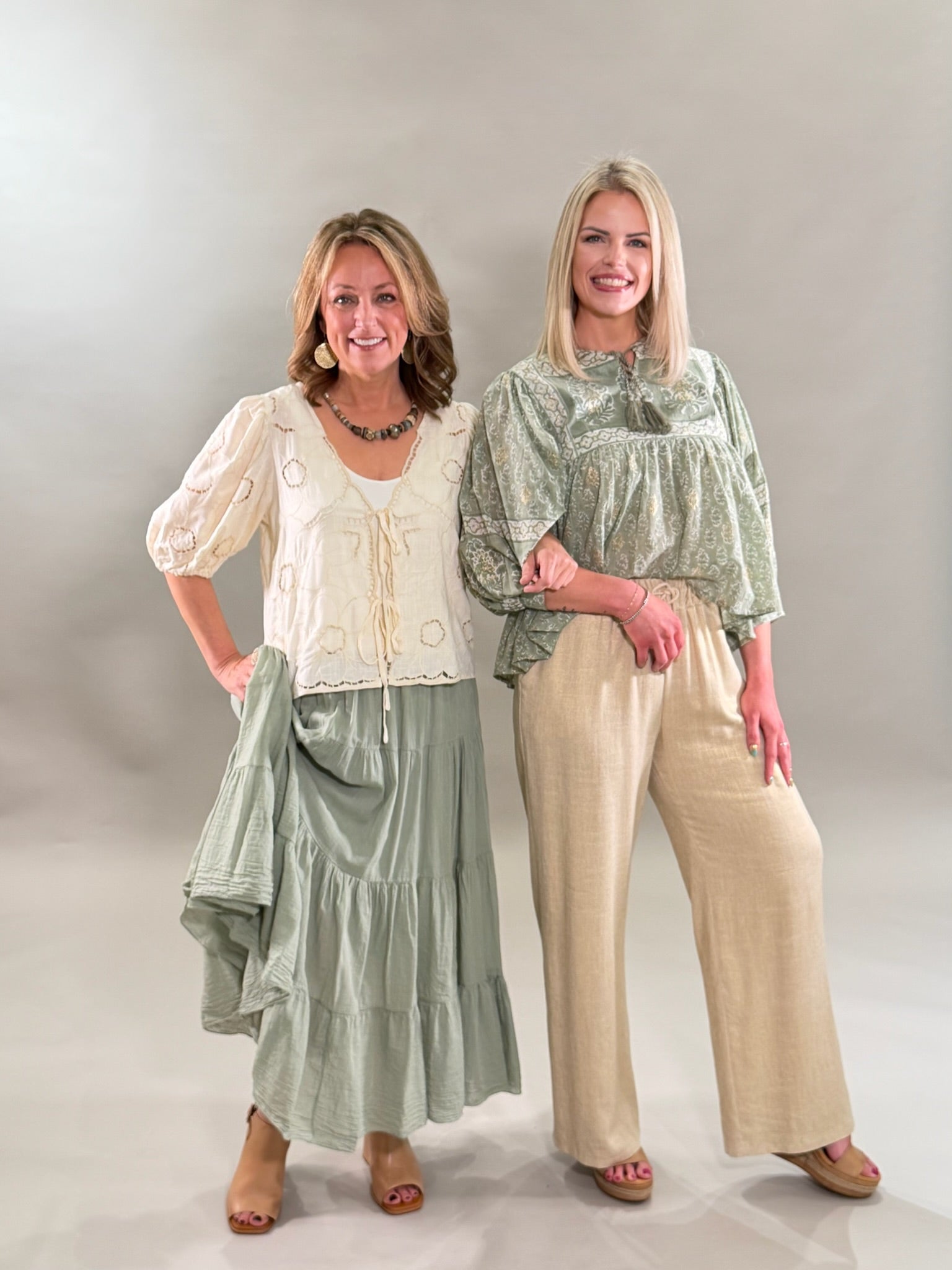 Tiered Cotton Skirt