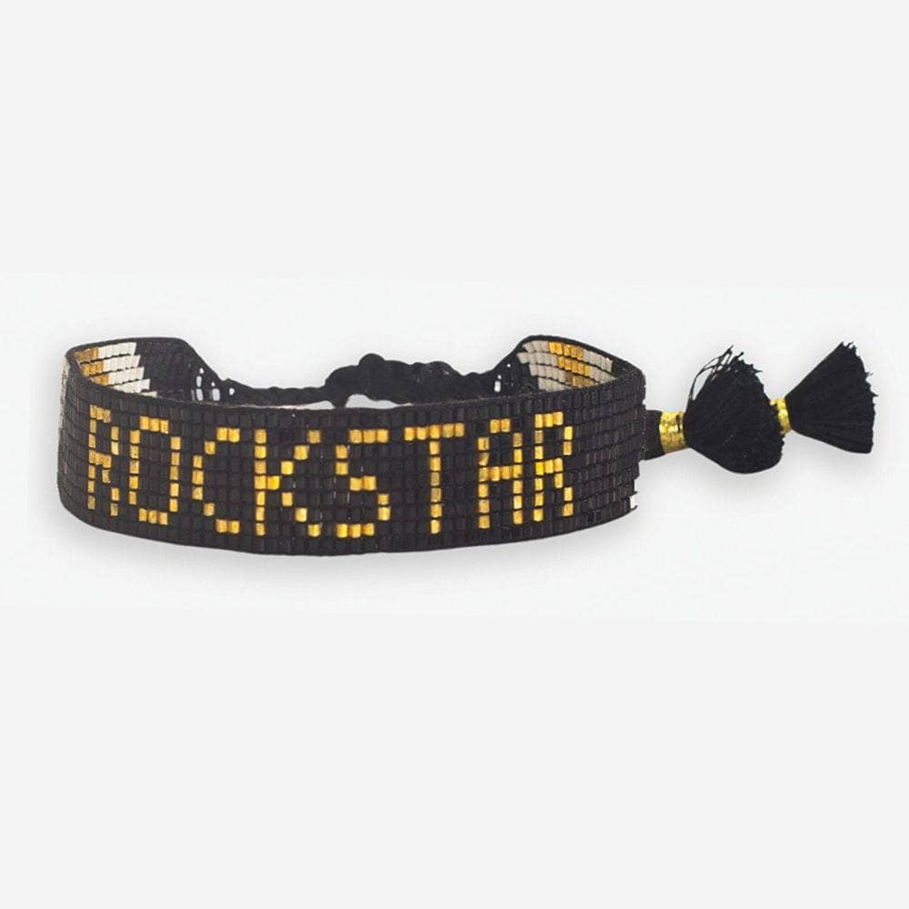 Rockstar Adjustable Beaded Bracelet