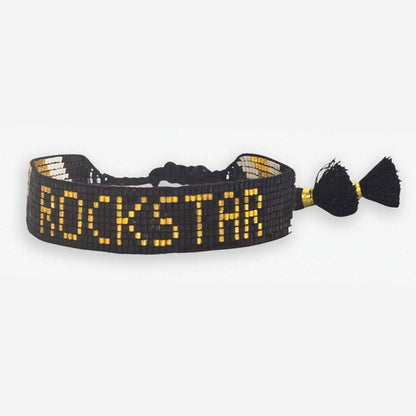 Rockstar Adjustable Beaded Bracelet