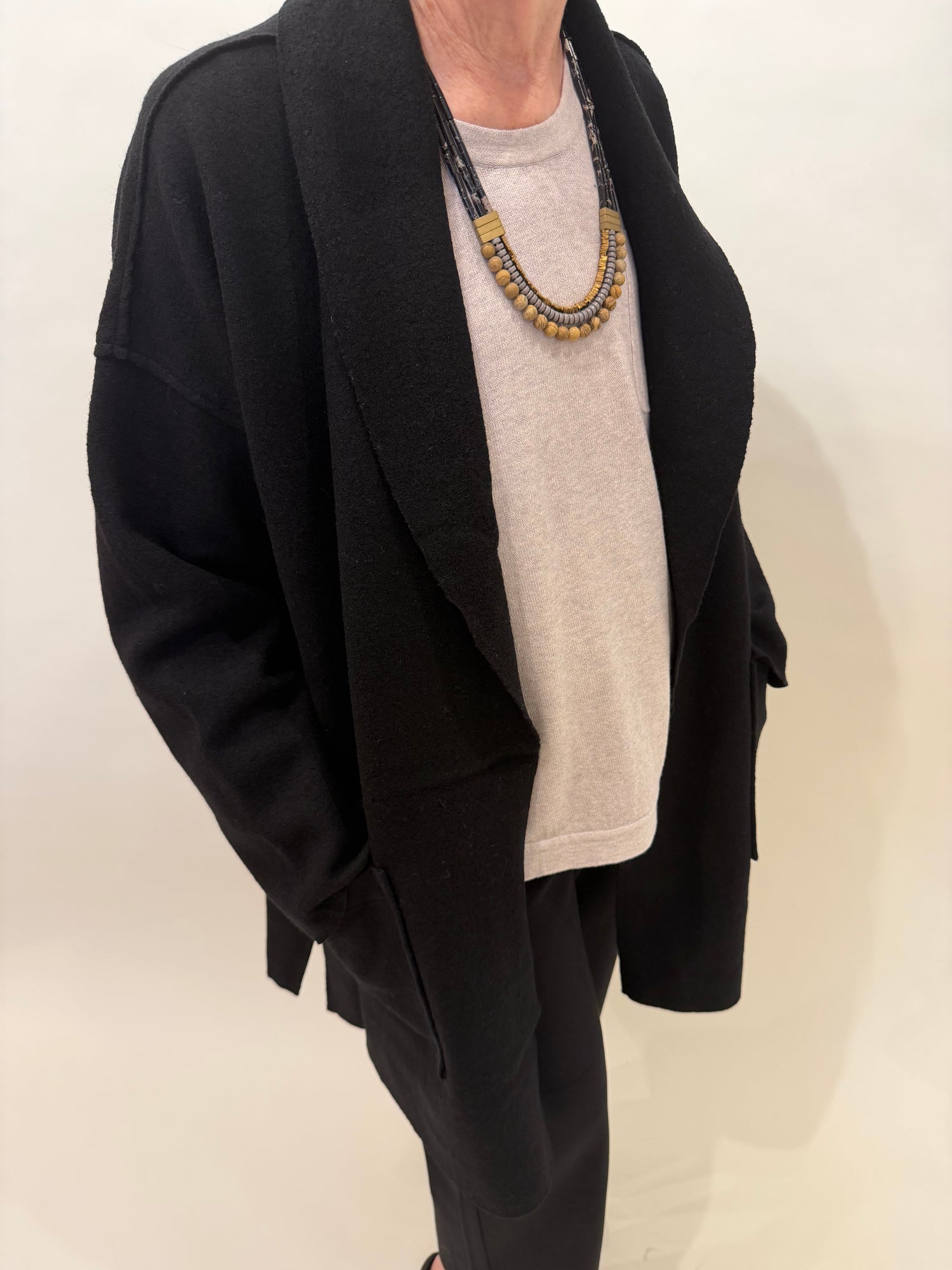 Boiled Wool Around Town Car Coat