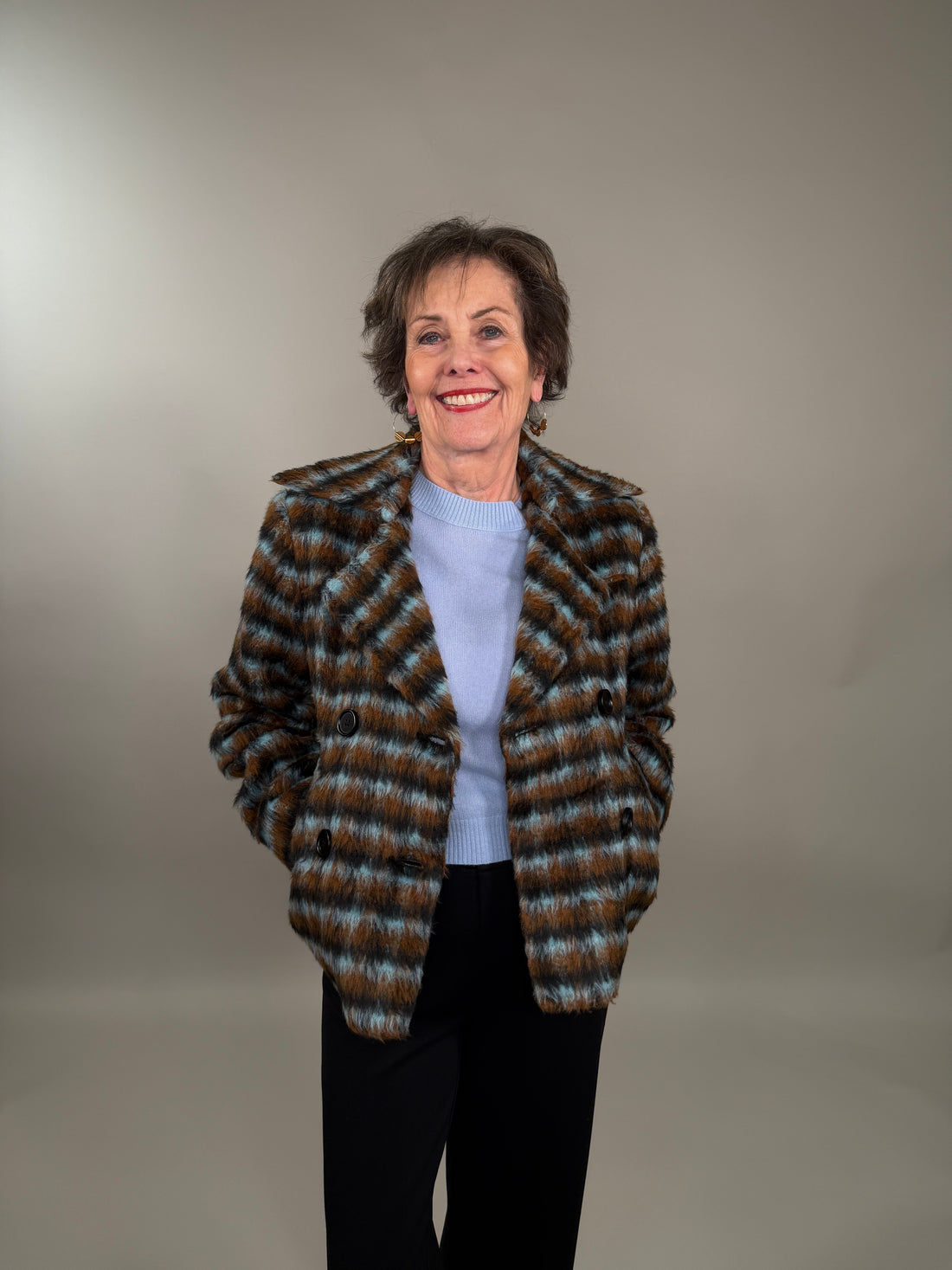 Chic Faux Fur Bomber Jacket