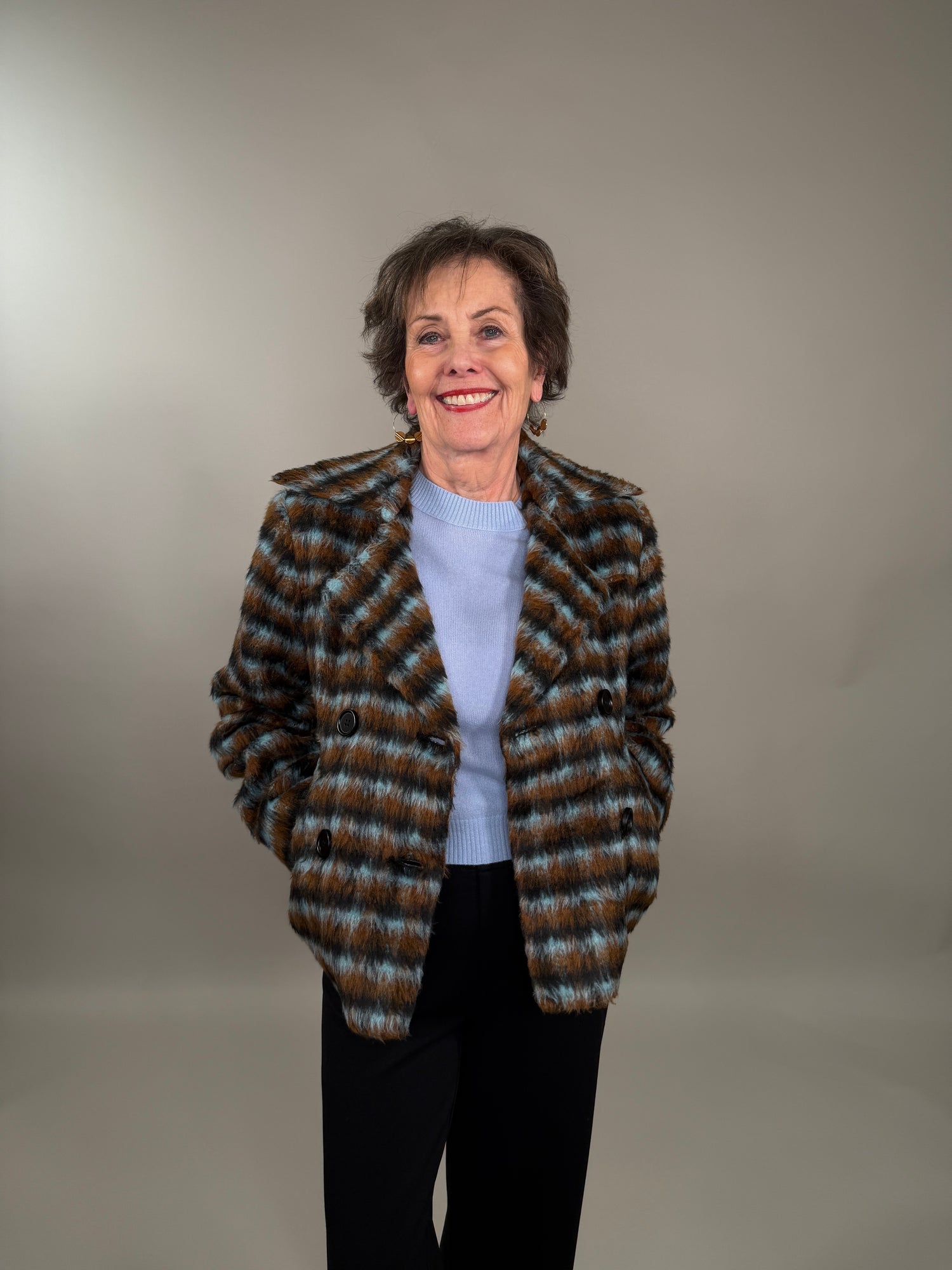 Chic Faux Fur Bomber Jacket