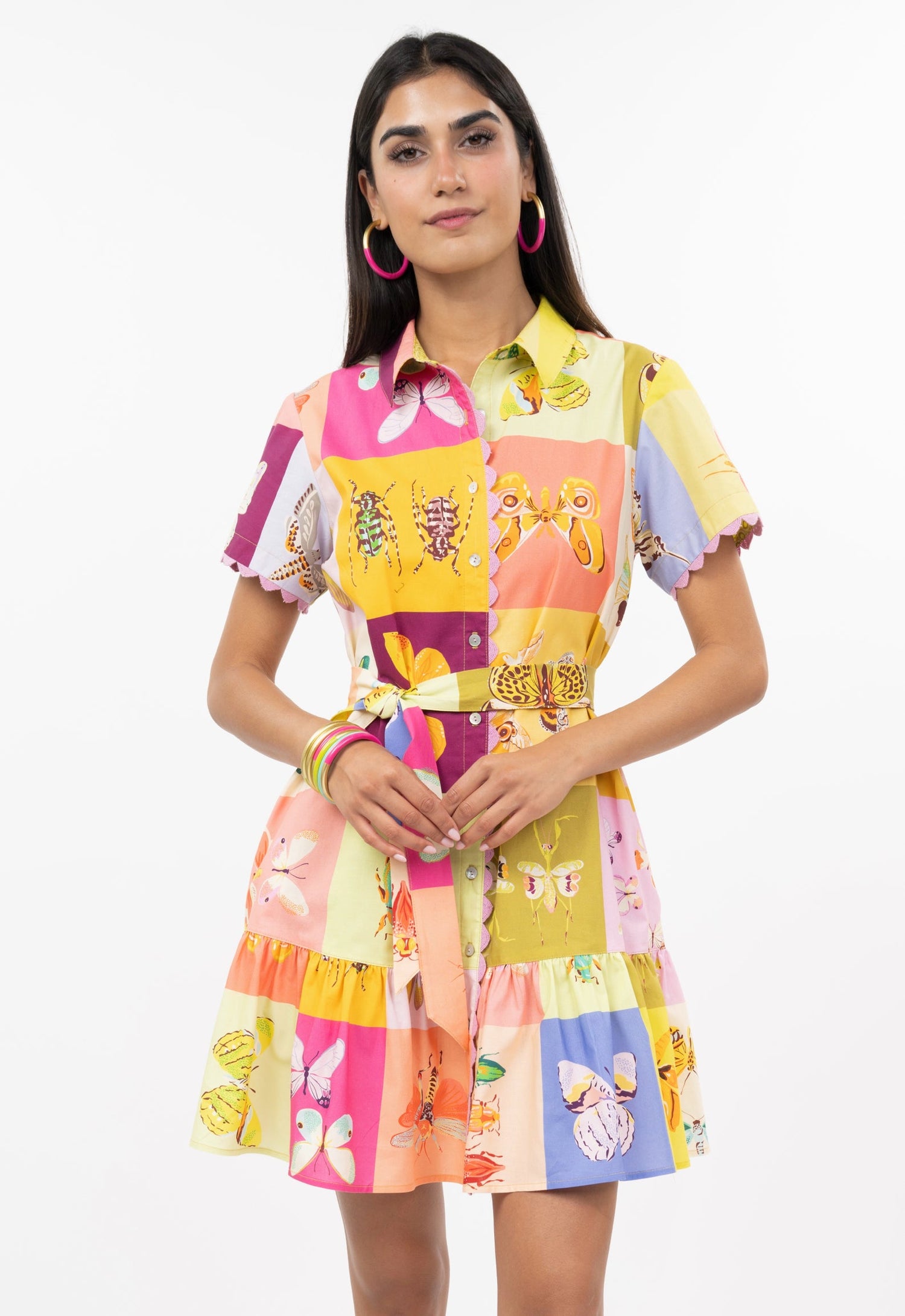Whimsical Butterfly Patchwork Dress