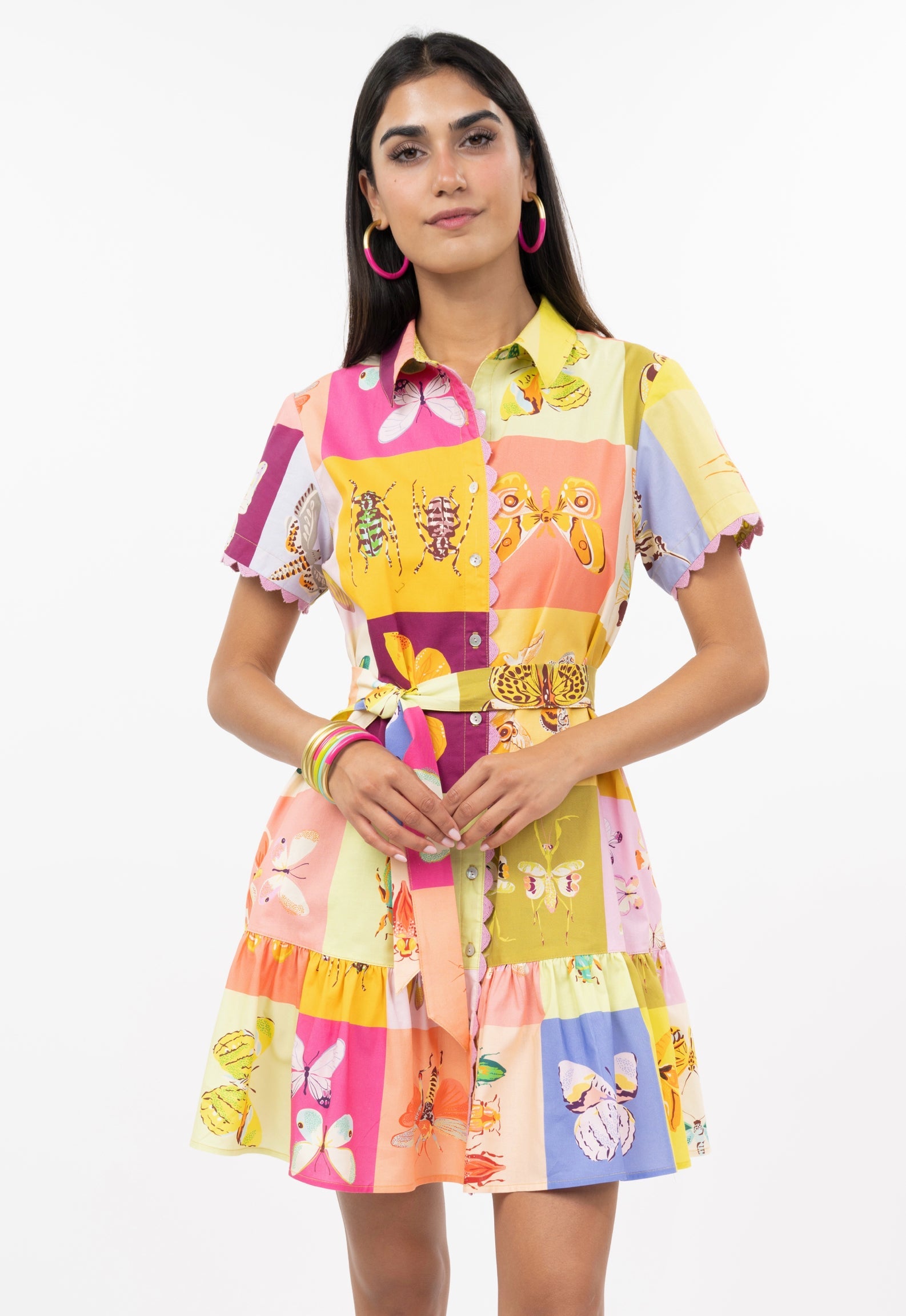Whimsical Butterfly Patchwork Dress