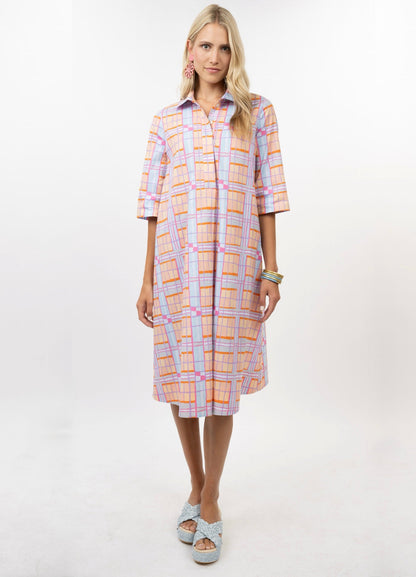 Uncle Frank Plaid Midi Swing Dress