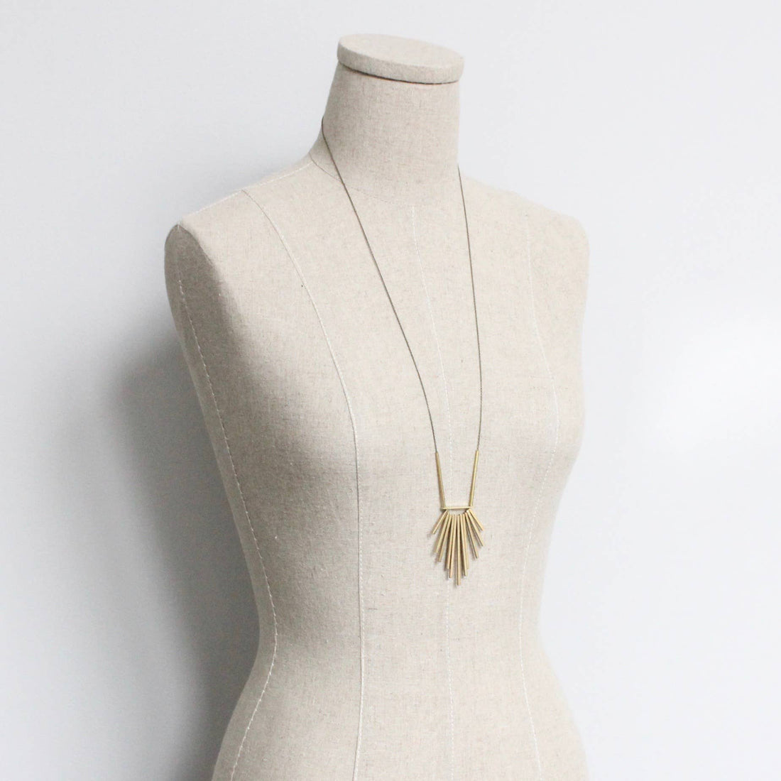 Brass Long Necklace
