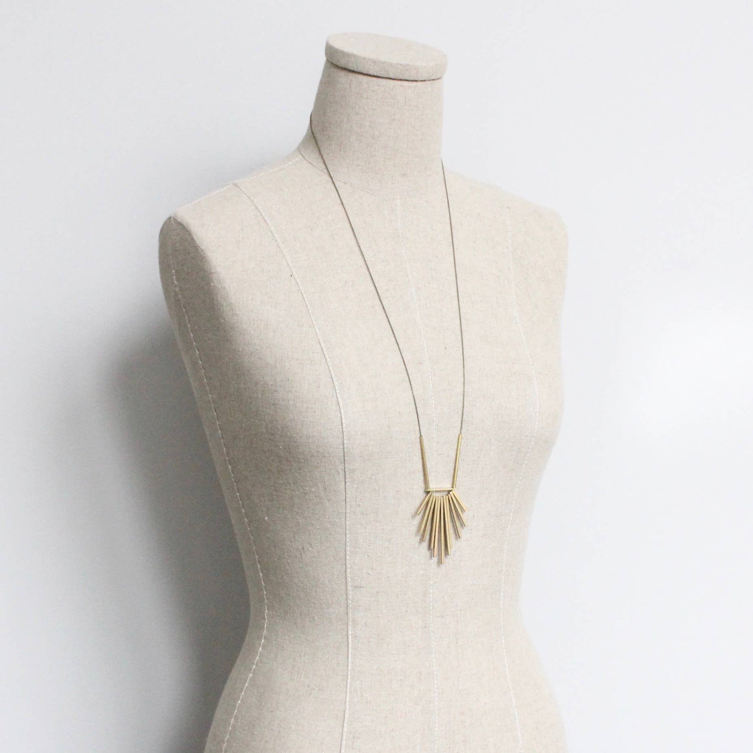 Brass Long Necklace